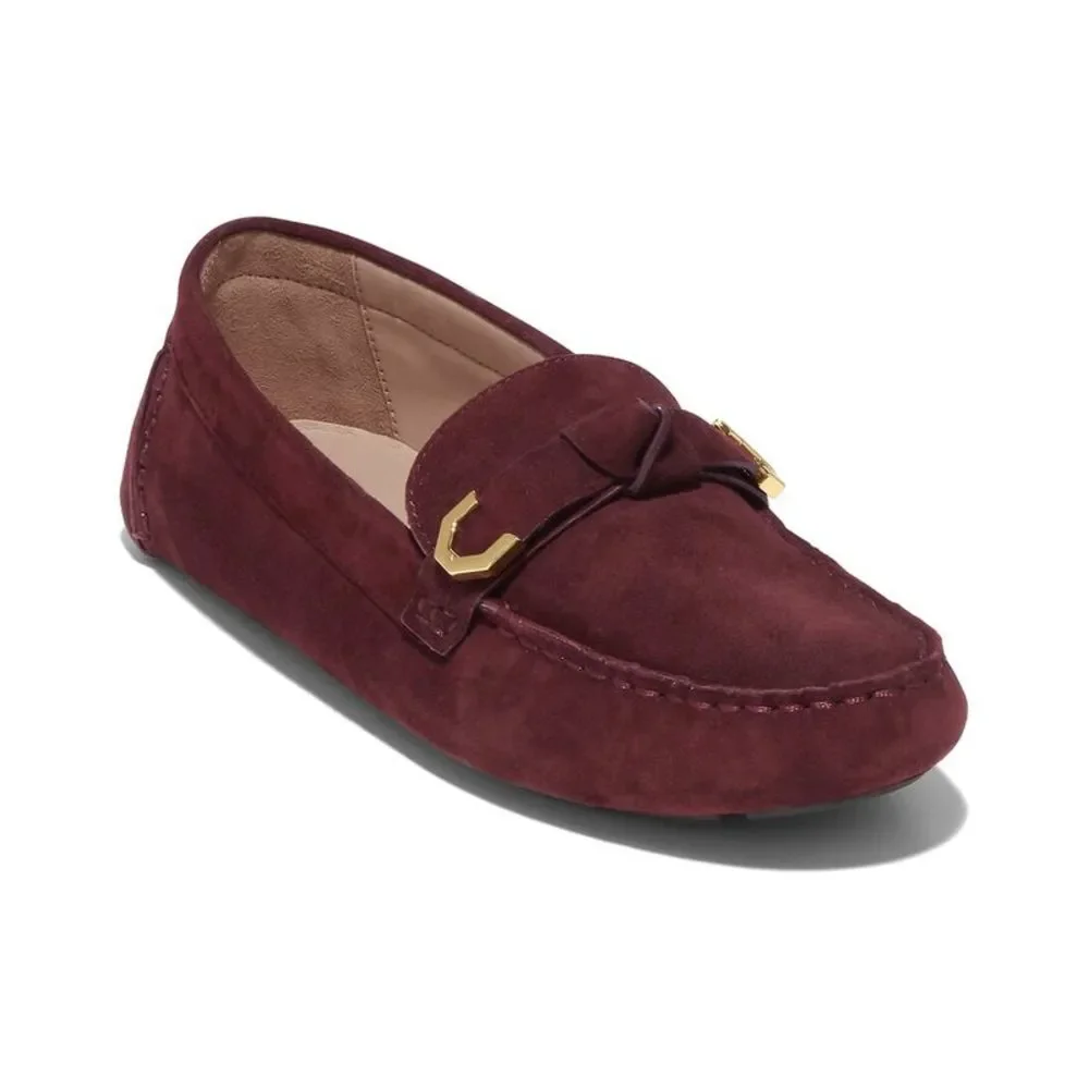 Cole Haan Evelyn Bow Suede Loafer